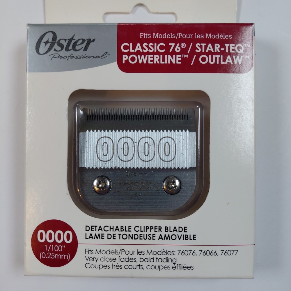 Oster Clipper Blade Classic 76 Size 0000 76918-016 1/100" .25mm Classic 76